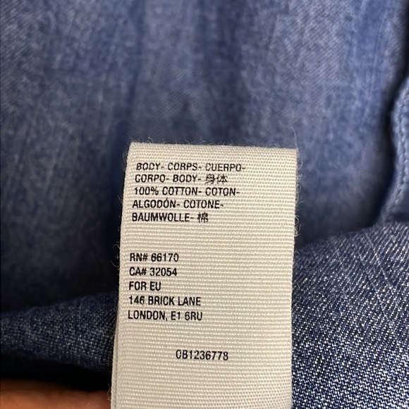 Free People Women’s Molly Puff Sleeve Retro Western Denim Mini Dress Size M - Picture 7 of 12